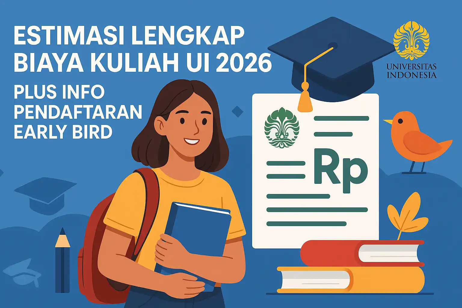 Ilustrasi biaya kuliah UI 2026