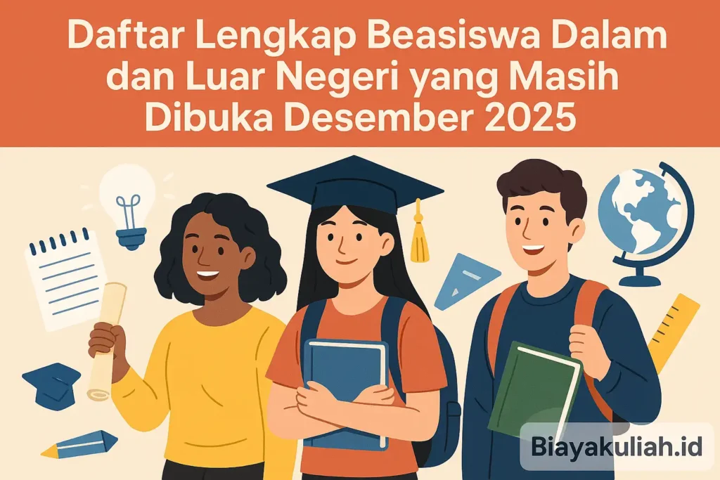 Daftar Lengkap Beasiswa Dalam dan Luar Negeri yang Masih Dibuka Desember 2025