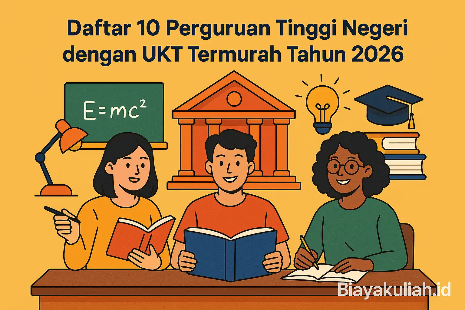 Ilustrasi Mahasiswa Hemat UKT