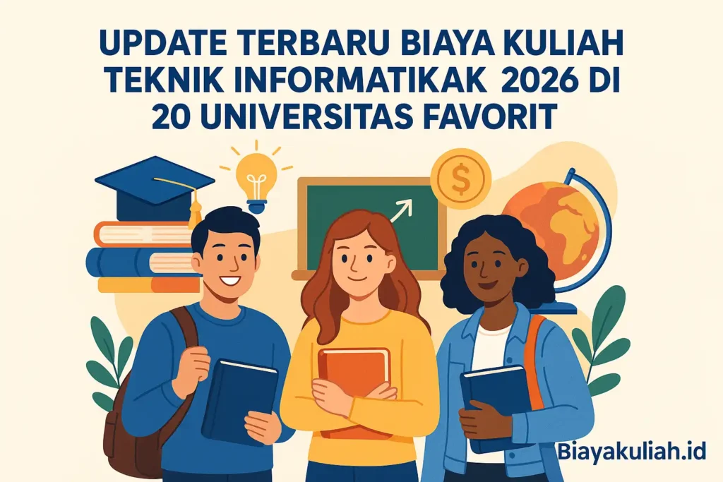 Update Terbaru Biaya Kuliah Teknik Informatika 2026 di 20 Universitas Favorit