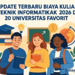 Update Terbaru Biaya Kuliah Teknik Informatika 2026 di 20 Universitas Favorit
