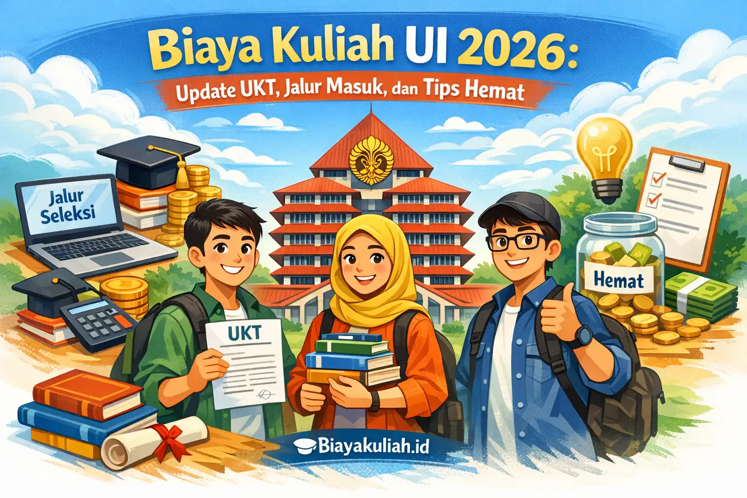 Biaya Kuliah UI 2026 - UKT, jalur masuk, dan tips hemat