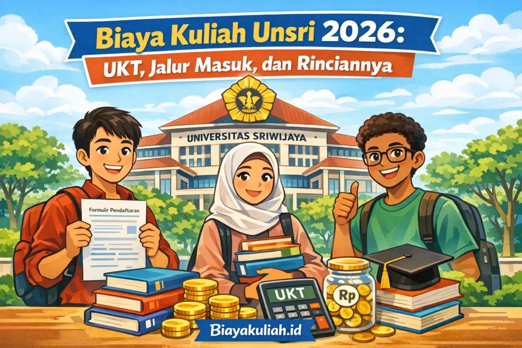 Biaya Kuliah Unsri 2026: UKT, Jalur Masuk, dan Rinciannya