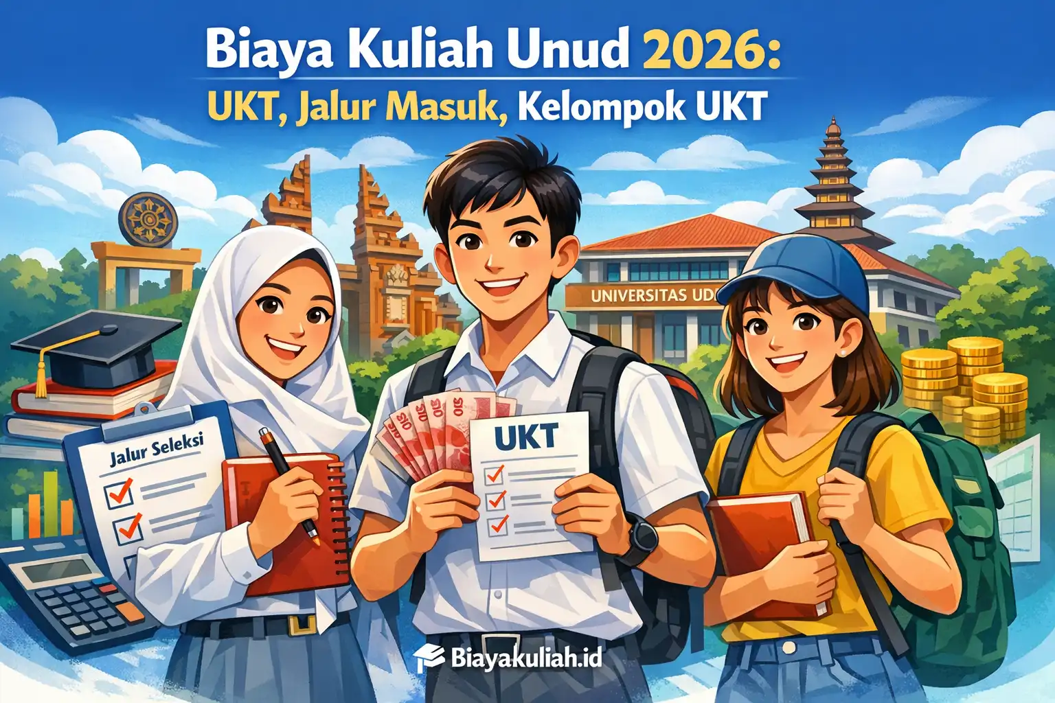 Biaya kuliah Unud 2026 UKT jalur masuk dan kelompok UKT