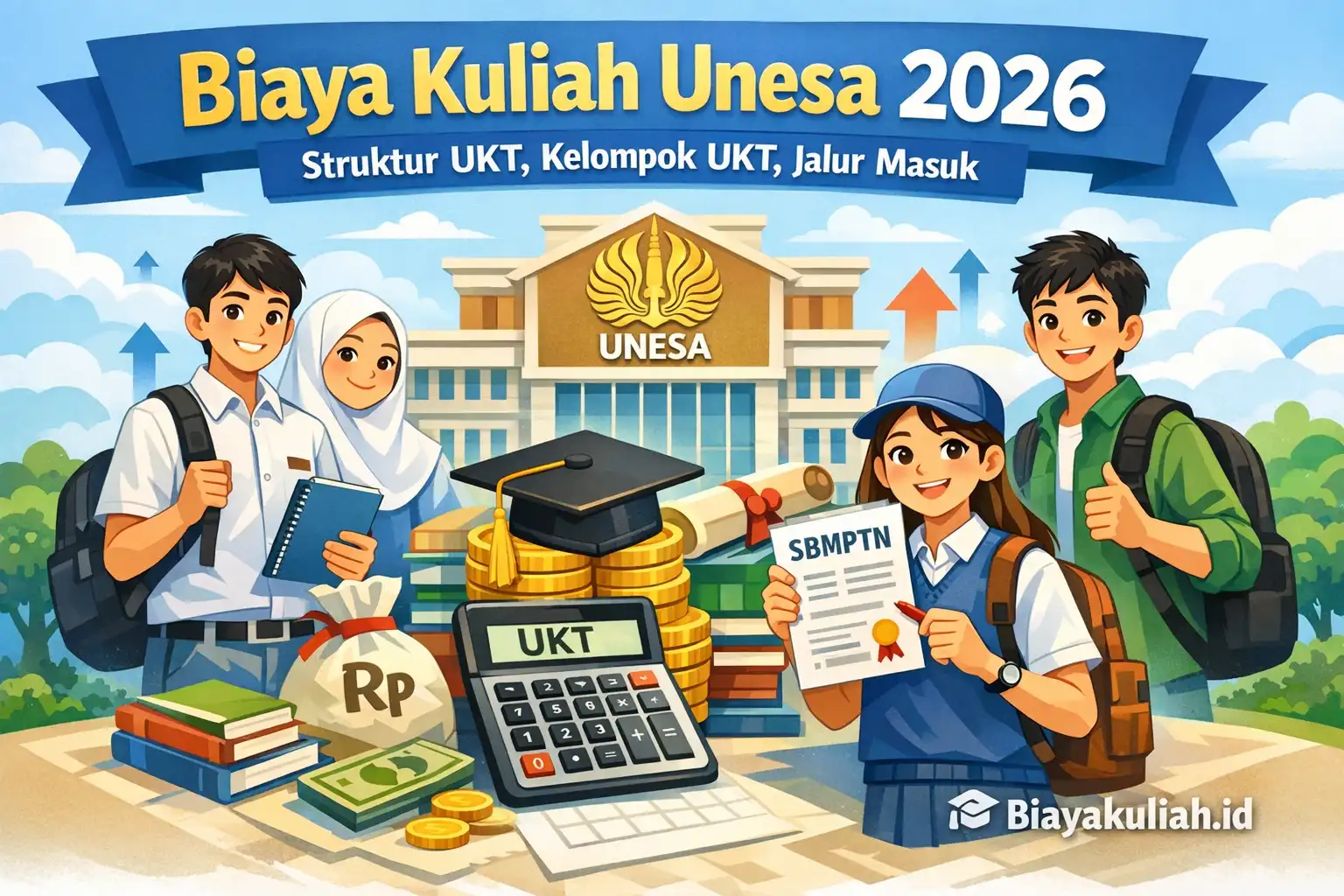 Biaya kuliah UNESA 2026, UKT dan jalur masuk Universitas Negeri Surabaya