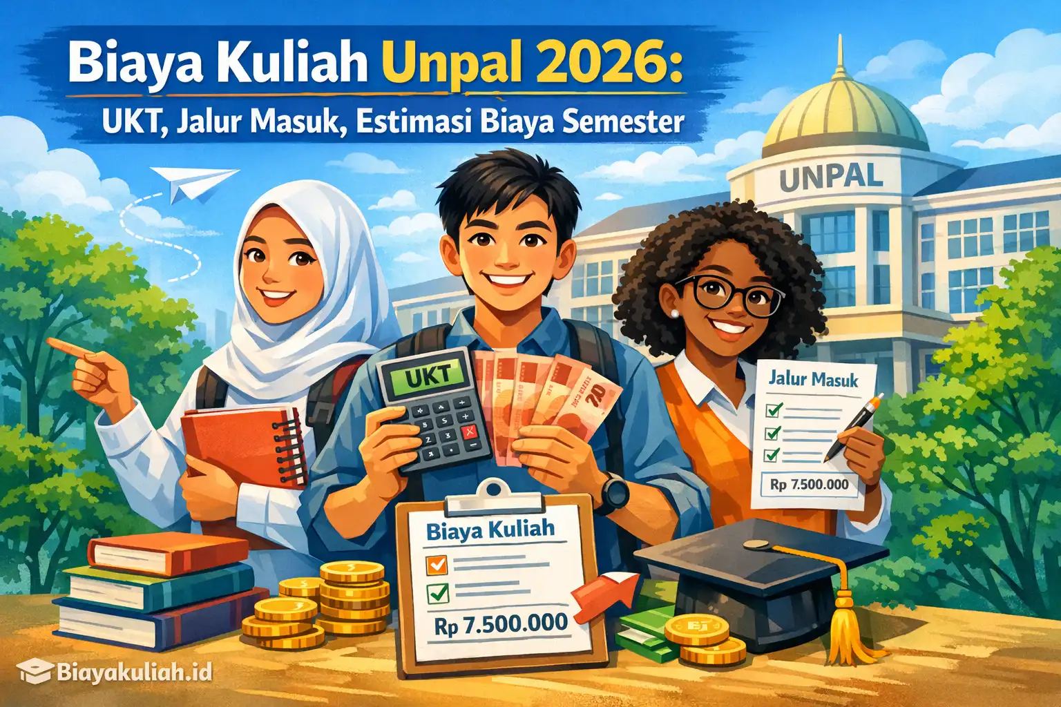 Biaya kuliah UNPAL 2026, UKT, jalur masuk, dan estimasi biaya semester