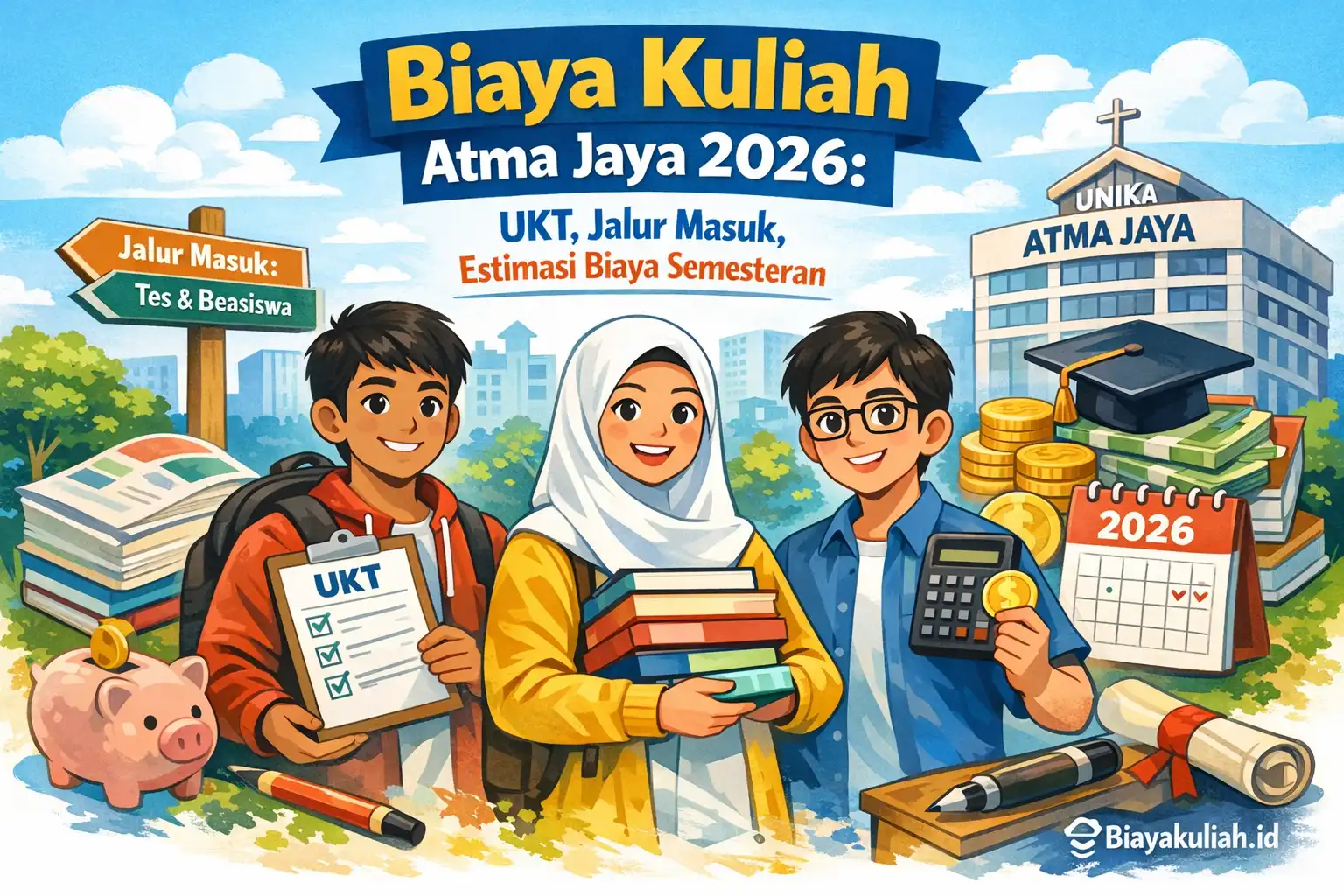 Biaya kuliah Atma Jaya 2026 dan estimasi biaya UKT BPP uang pangkal