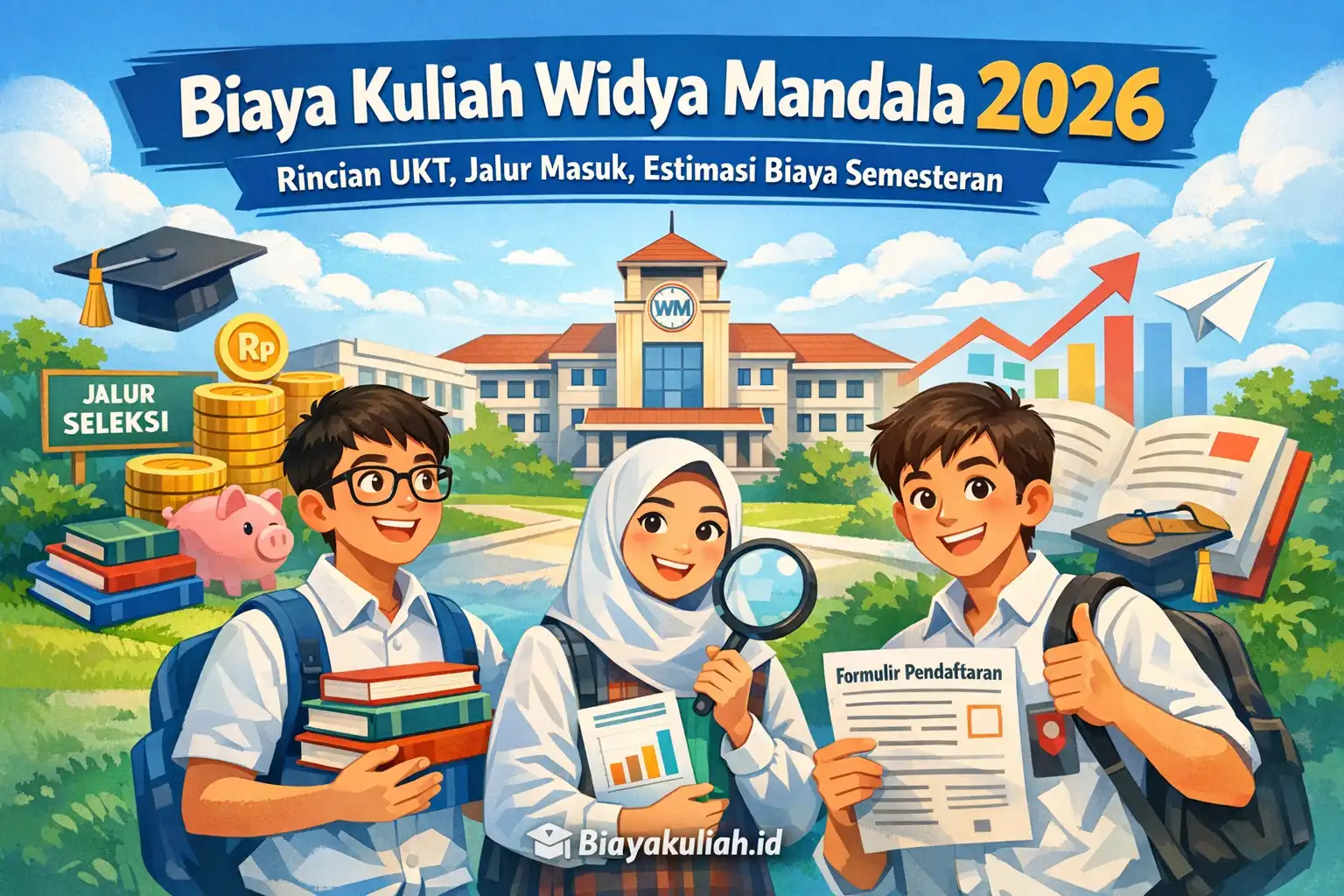Biaya kuliah Widya Mandala 2026 rincian UKT DPP jalur masuk