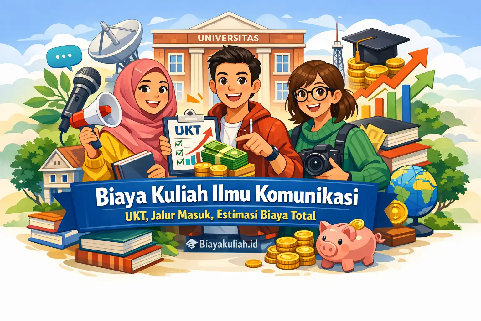 Biaya kuliah Ilmu Komunikasi sampai lulus: UKT, jalur masuk, dan estimasi total biaya