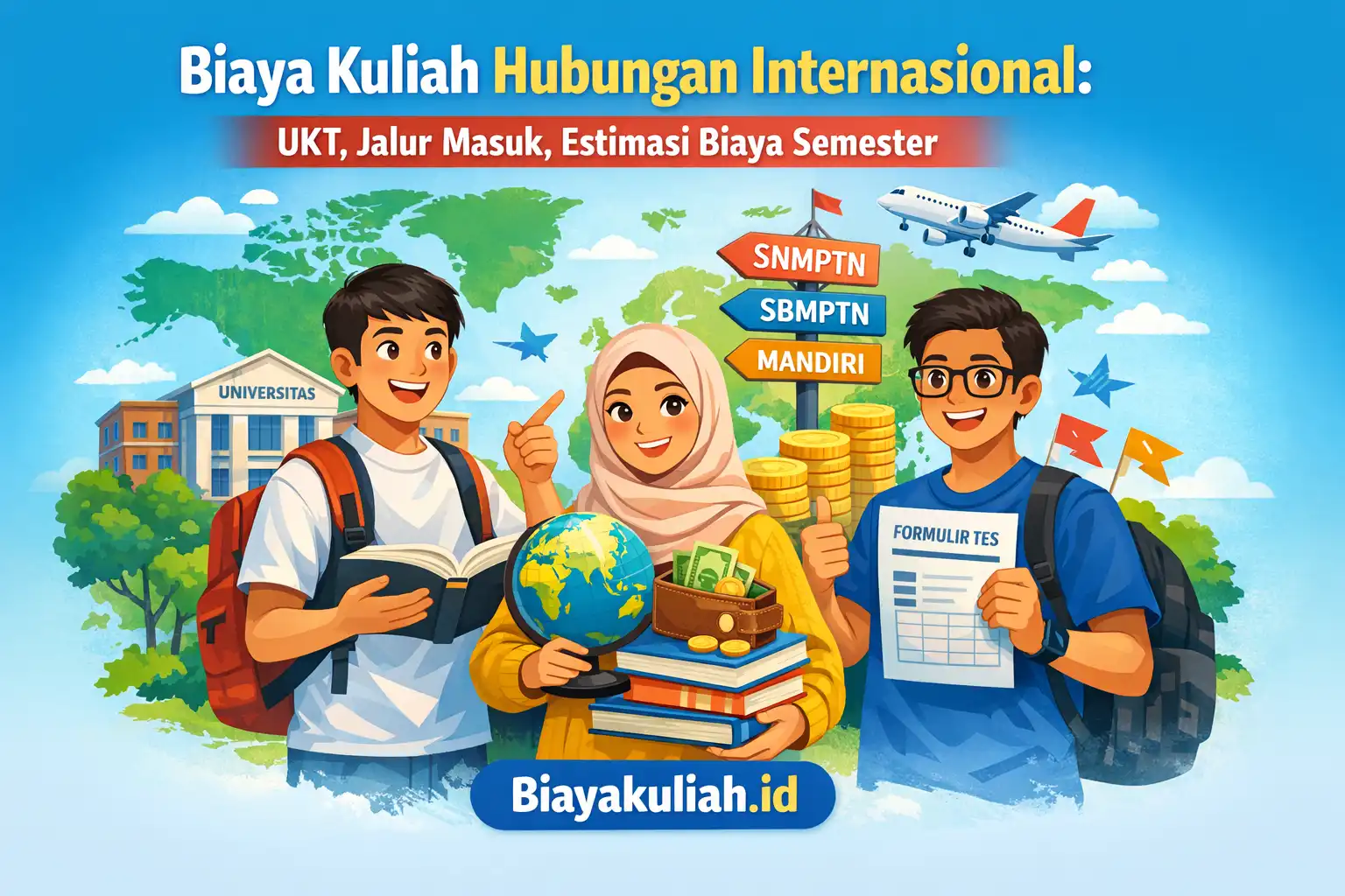 Ilustrasi biaya kuliah hubungan internasional