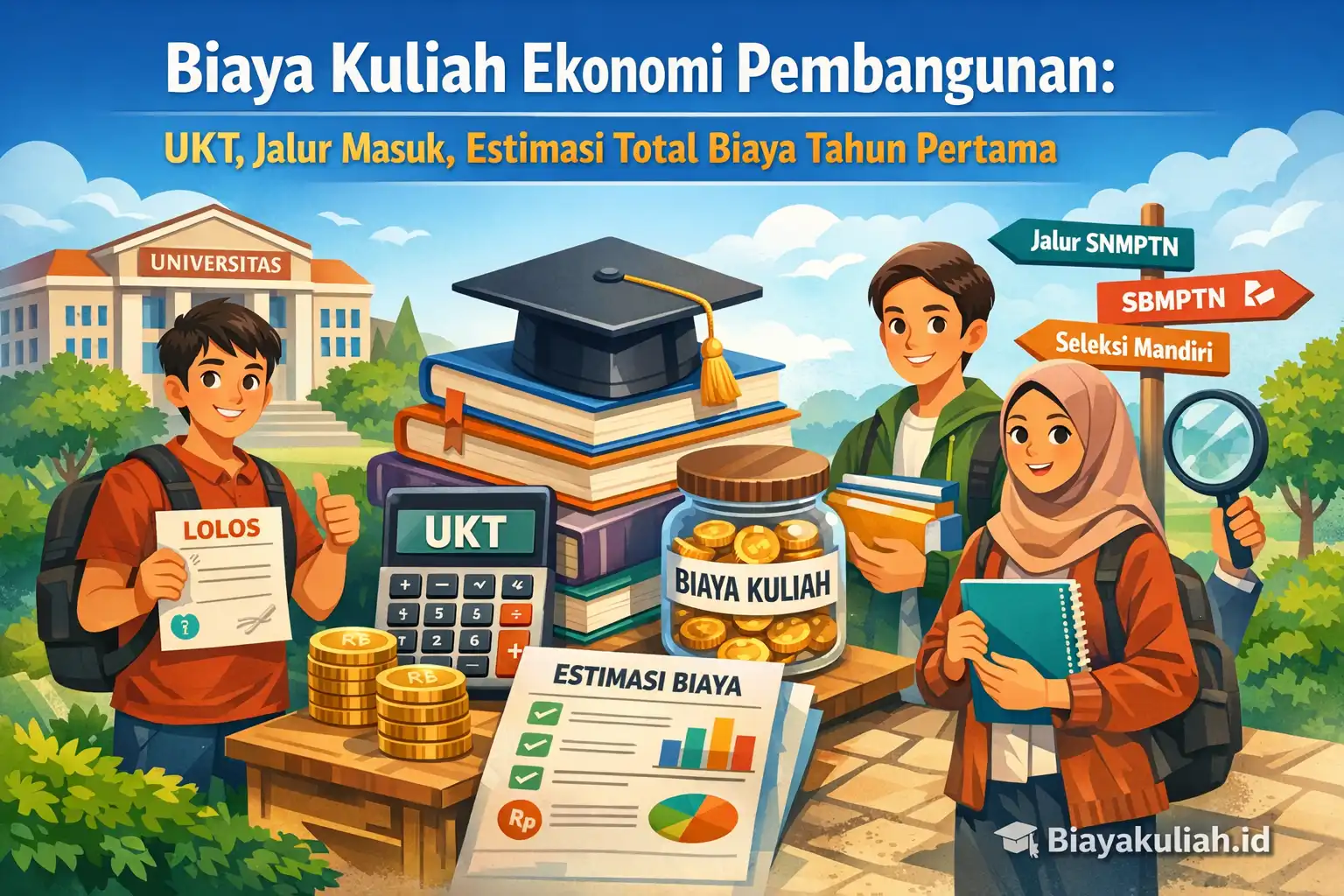 Ilustrasi menghitung biaya kuliah ekonomi pembangunan