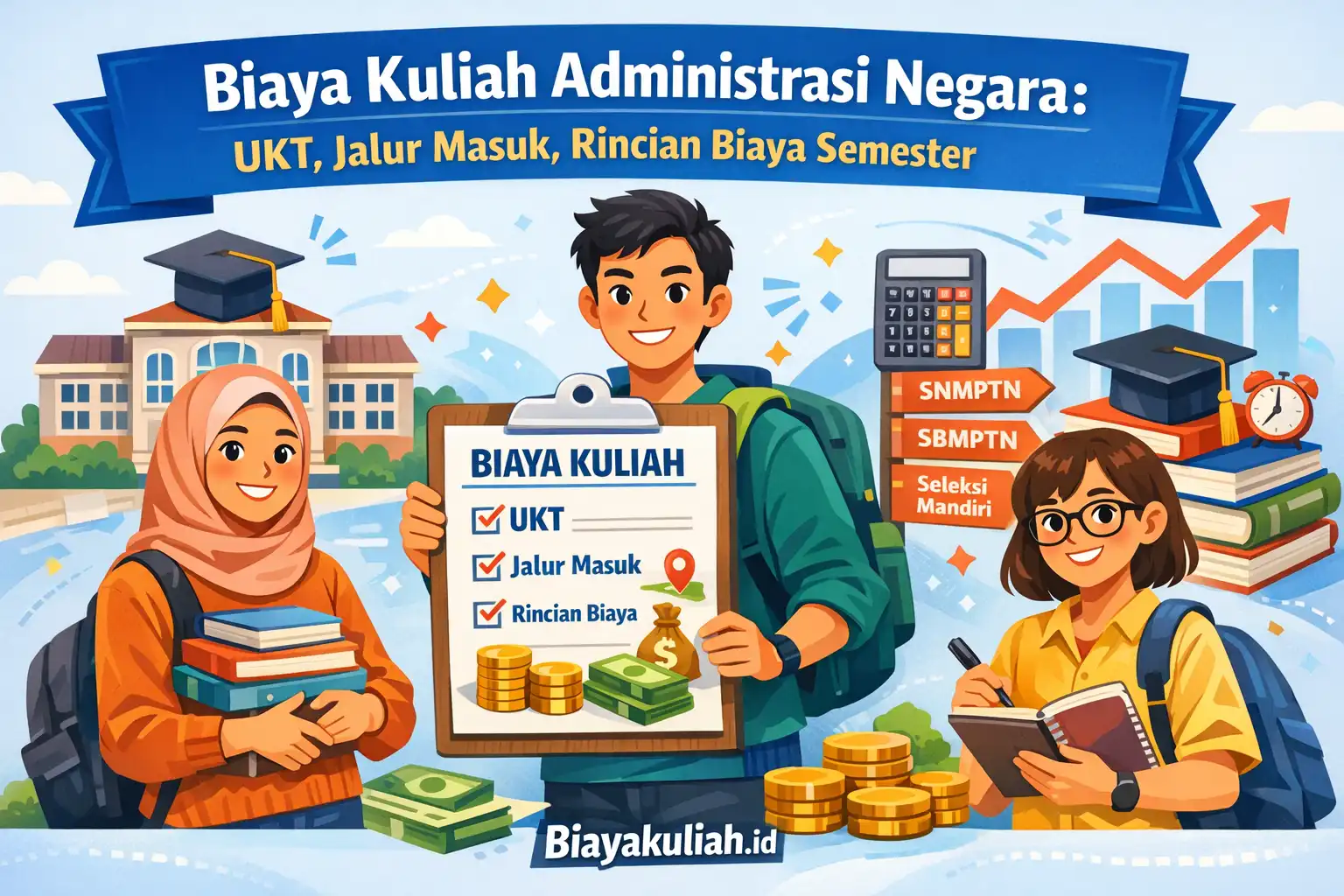 Biaya kuliah administrasi negara: UKT, jalur masuk, dan rincian biaya per semester