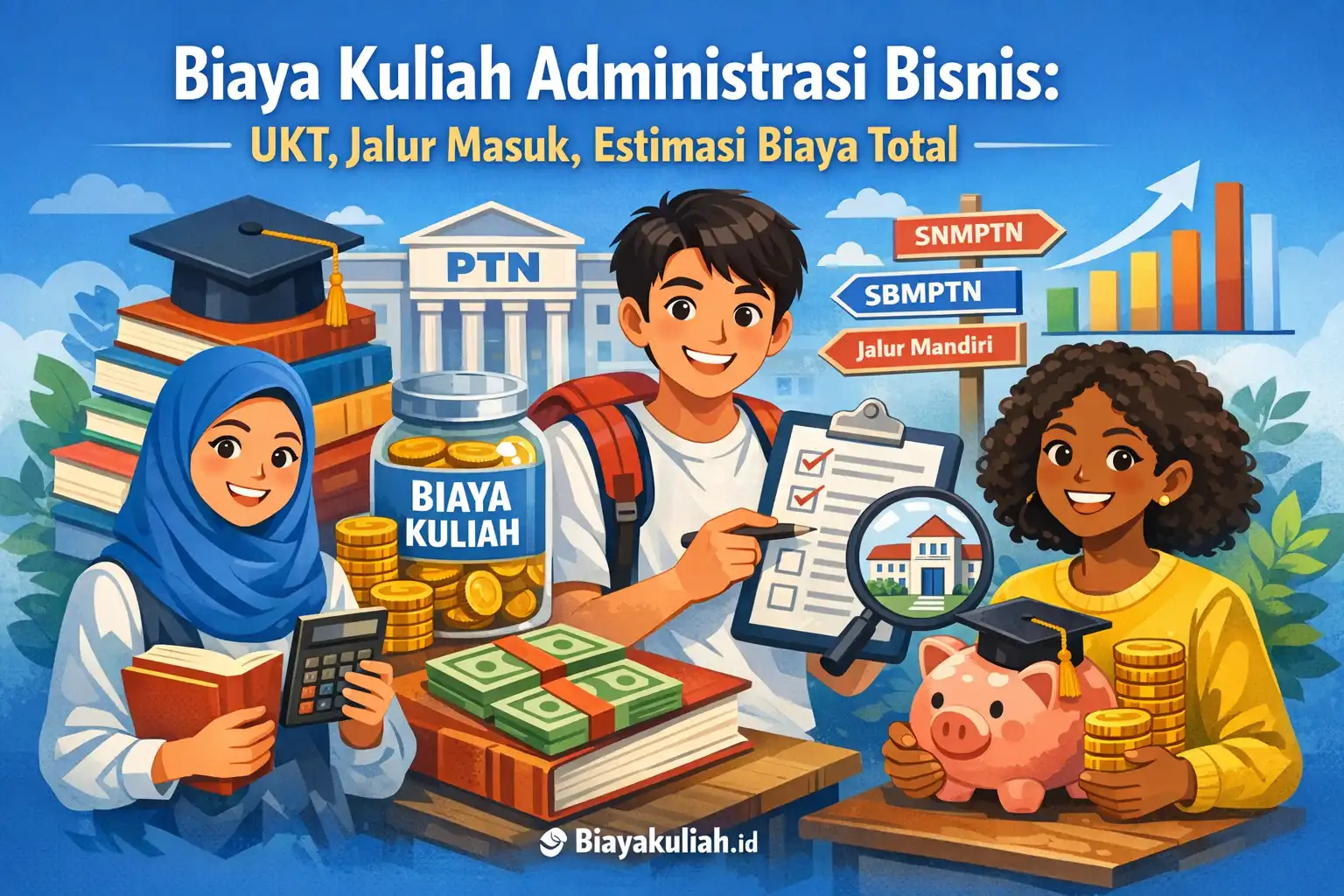 Biaya kuliah administrasi bisnis: UKT, jalur masuk, dan estimasi biaya total