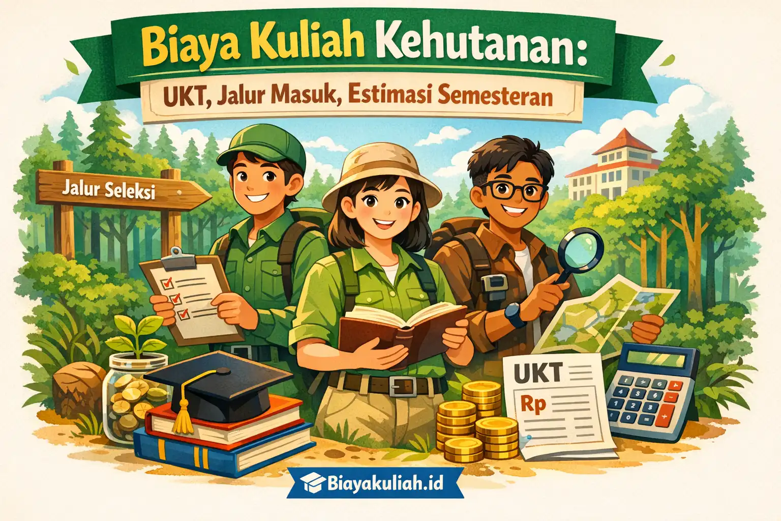 Ilustrasi biaya kuliah kehutanan di PTN