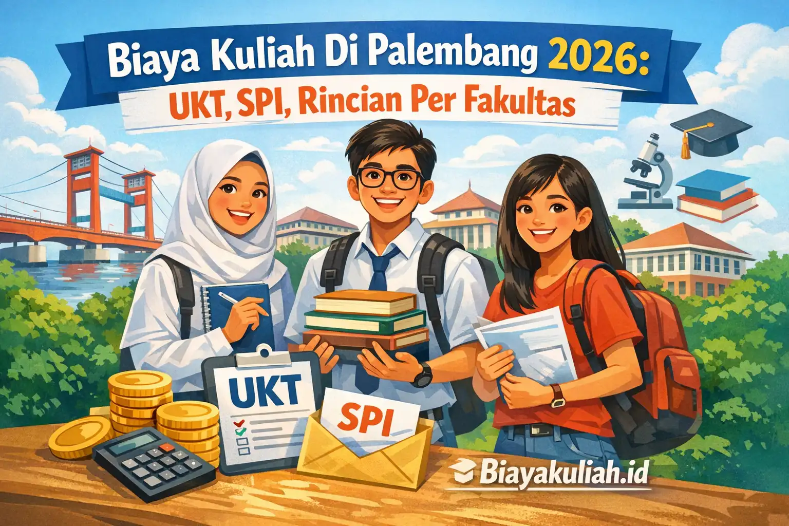 Biaya kuliah di Palembang 2026: UKT, SPI, dan rincian per fakultas