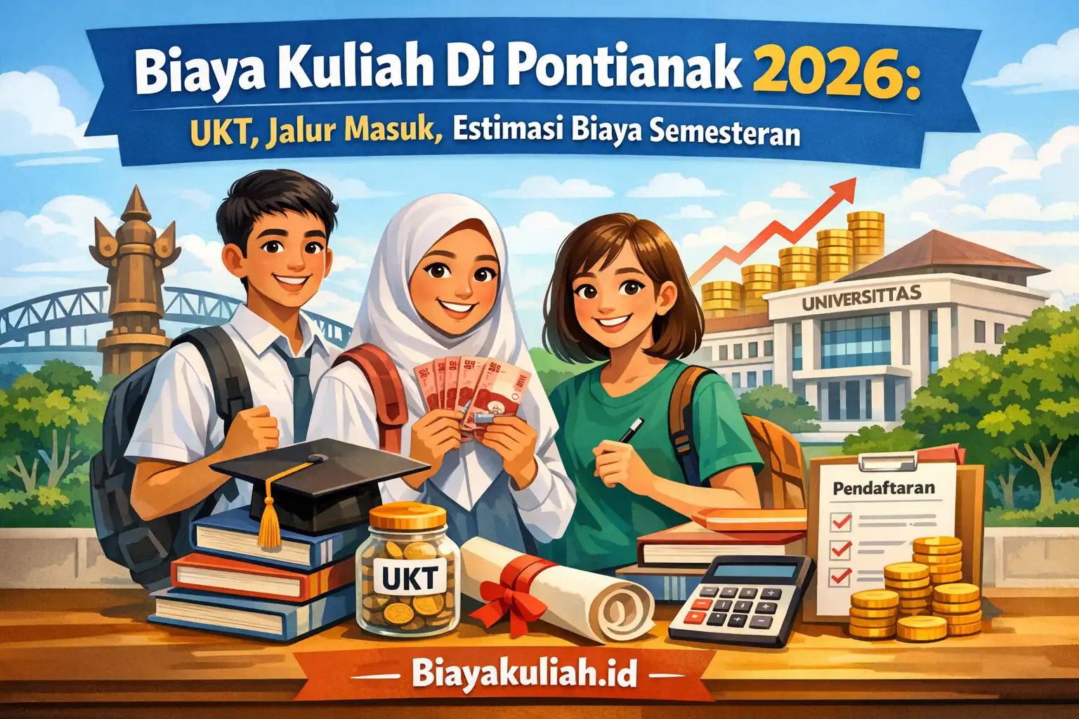 Biaya kuliah di Pontianak 2026: estimasi UKT, jalur masuk, dan biaya semesteran