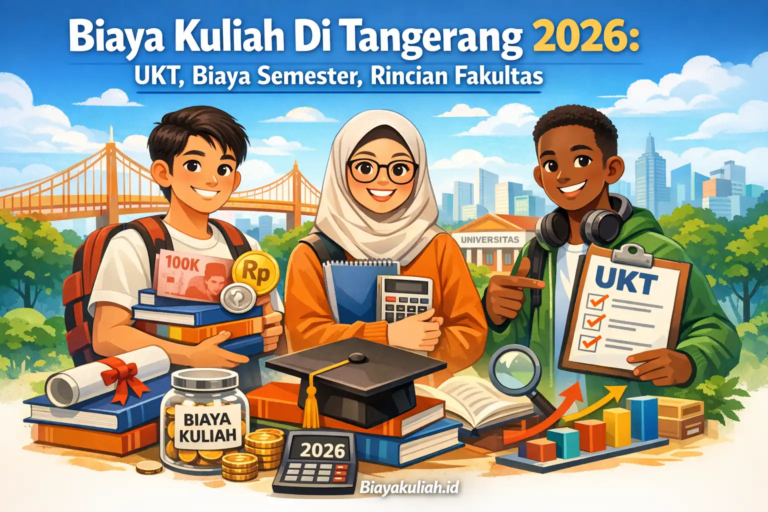 Ilustrasi menghitung biaya kuliah di Tangerang 2026