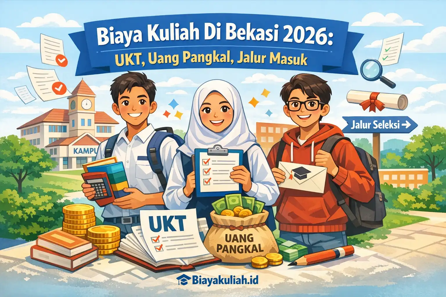 Ilustrasi biaya kuliah di Bekasi 2026