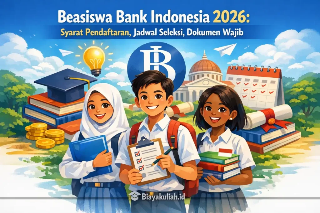 Beasiswa Bank Indonesia 2026: Syarat Pendaftaran, Jadwal Seleksi, Dokumen Wajib