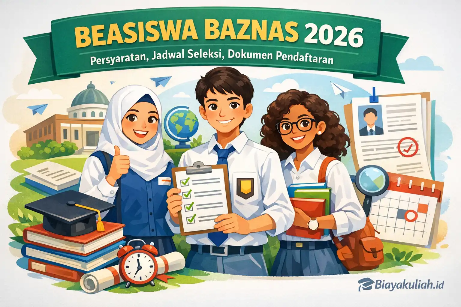 Ilustrasi informasi Beasiswa Baznas 2026
