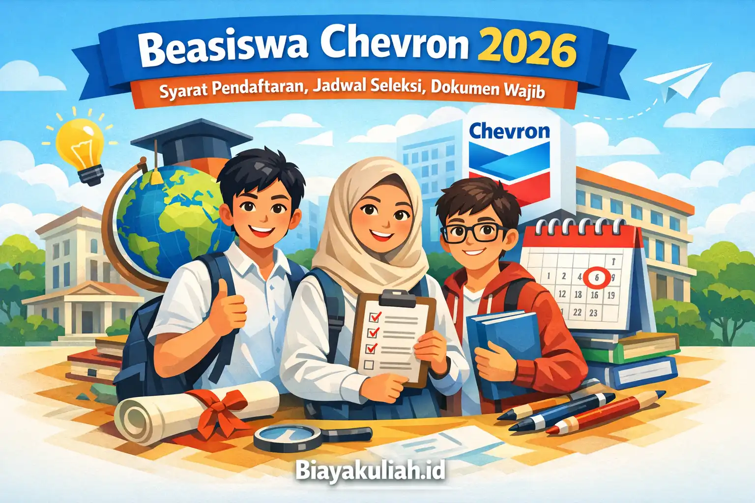 Beasiswa Chevron 2026 untuk mahasiswa jurusan teknik dan energi