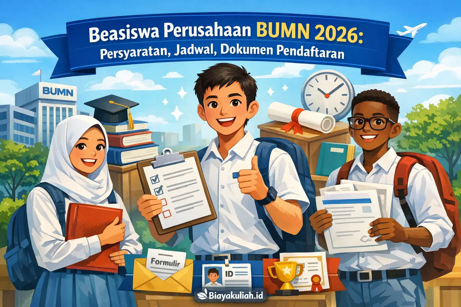 Ilustrasi beasiswa perusahaan BUMN 2026
