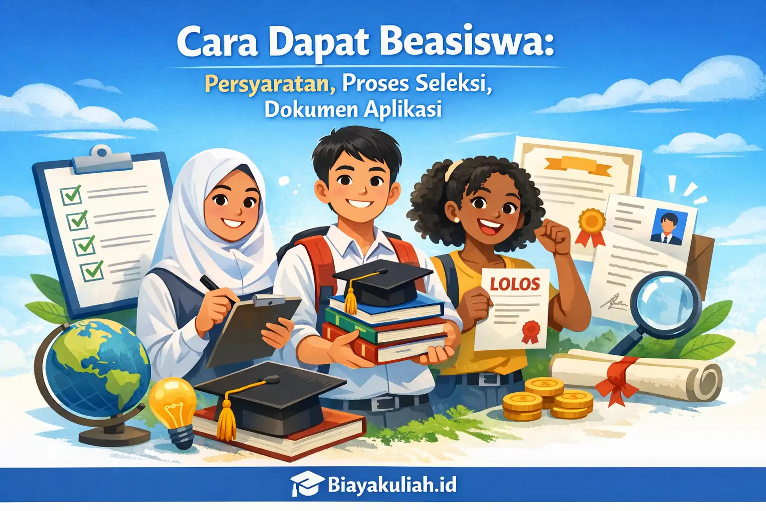 Cara dapat beasiswa: panduan persyaratan, proses seleksi, dan dokumen aplikasi