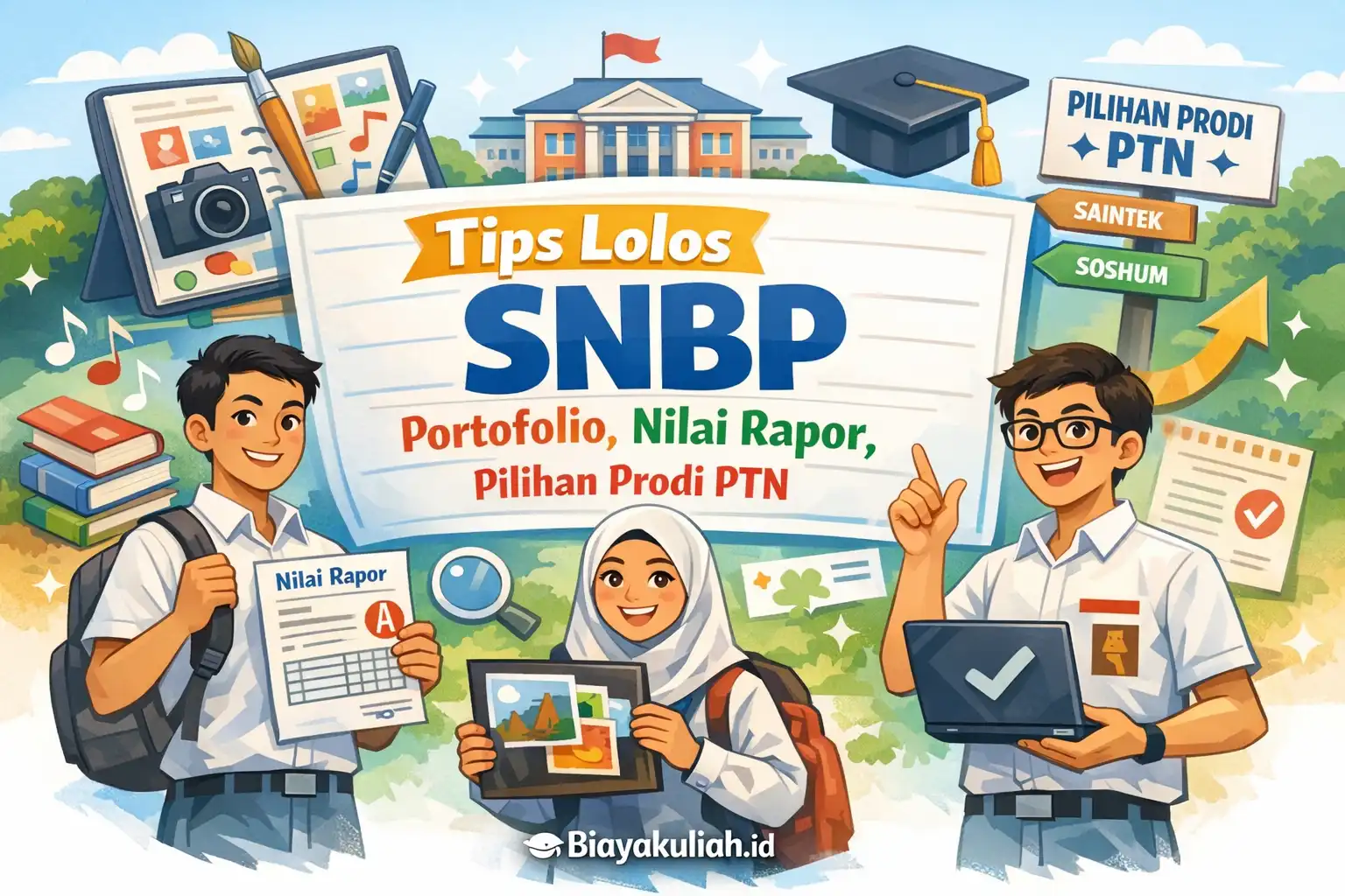 Tips lolos SNBP: strategi nilai rapor, portofolio, dan pilihan prodi PTN