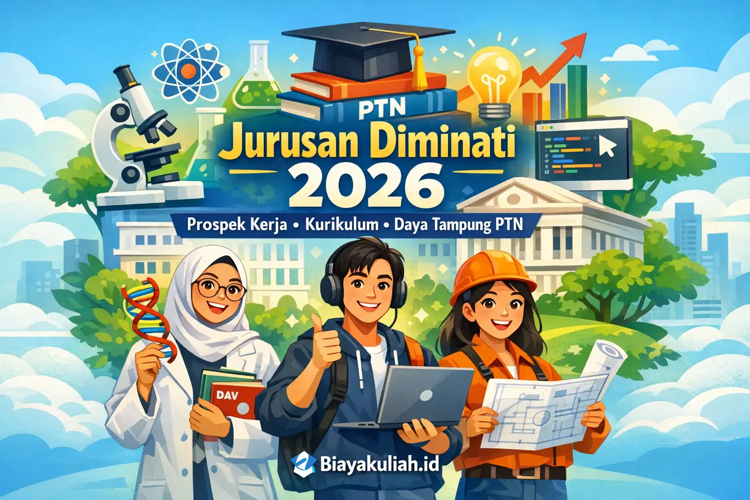Jurusan diminati 2026 dan strategi memilih jurusan kuliah berdasarkan prospek kerja dan daya tampung PTN