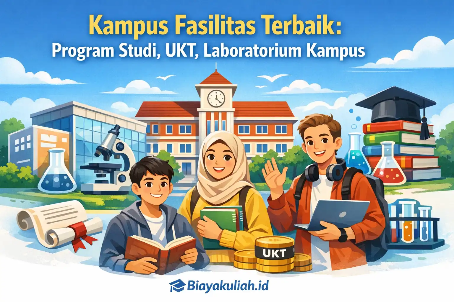 Kampus fasilitas terbaik untuk program studi, UKT, dan laboratorium kampus