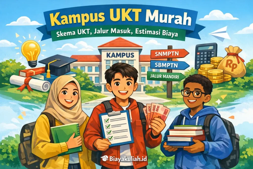 Kampus Ukt Murah: Skema UKT, Jalur Masuk, Estimasi Biaya
