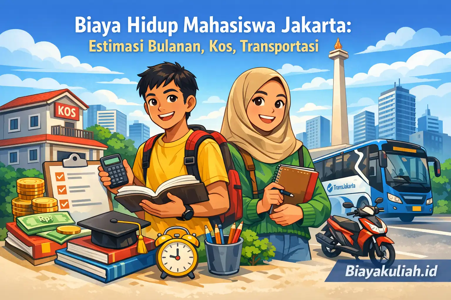 Biaya hidup mahasiswa Jakarta 2026: kos, makan, dan transportasi