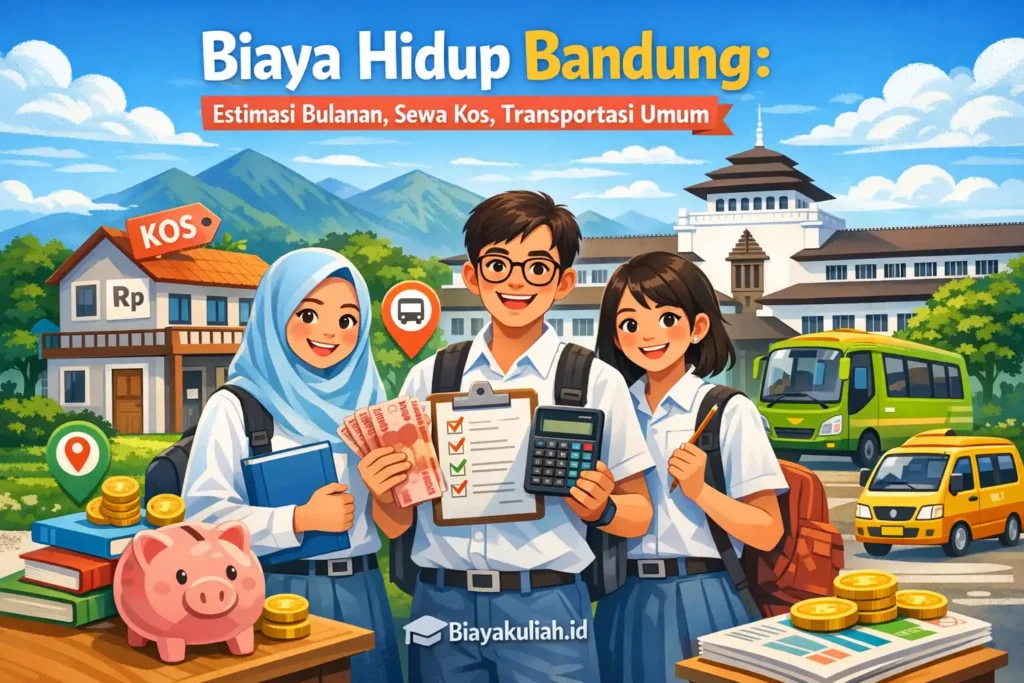 Biaya Hidup Bandung: Estimasi Bulanan, Sewa Kos, Transportasi Umum