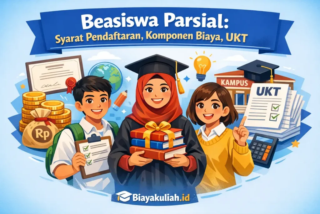 Beasiswa Parsial: Syarat Pendaftaran, Komponen Biaya, UKT