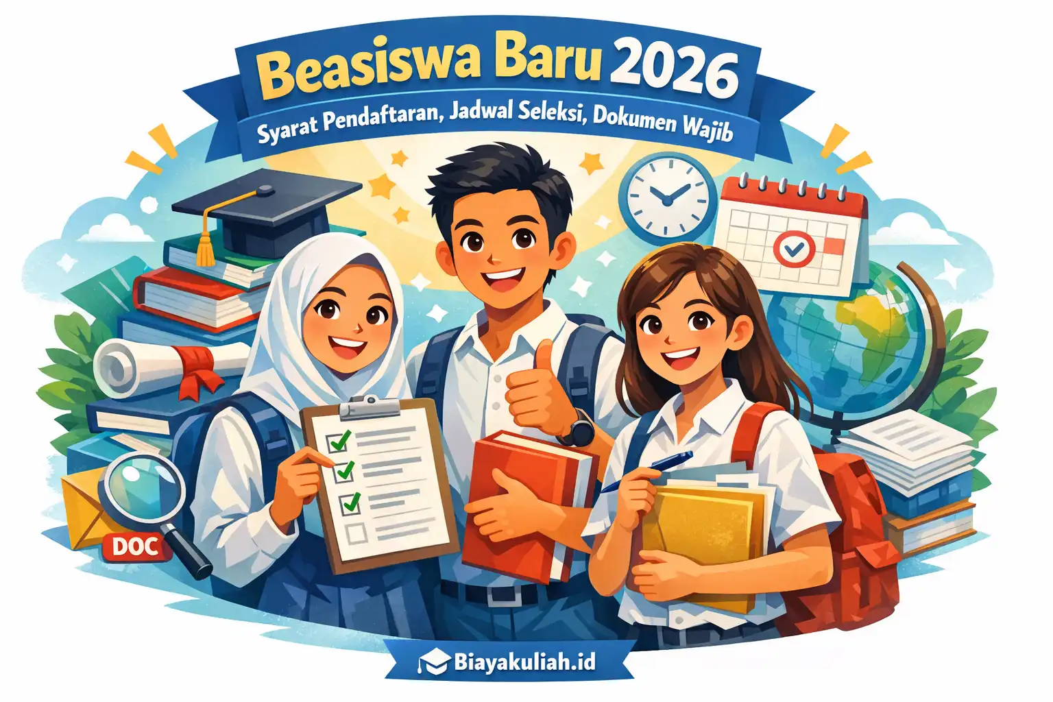 Beasiswa baru 2026: syarat pendaftaran, jadwal seleksi, dan dokumen wajib