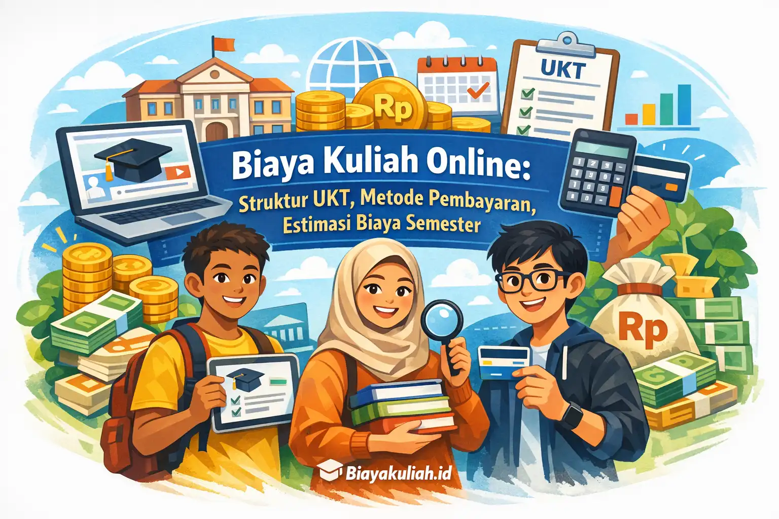 Ilustrasi biaya kuliah online