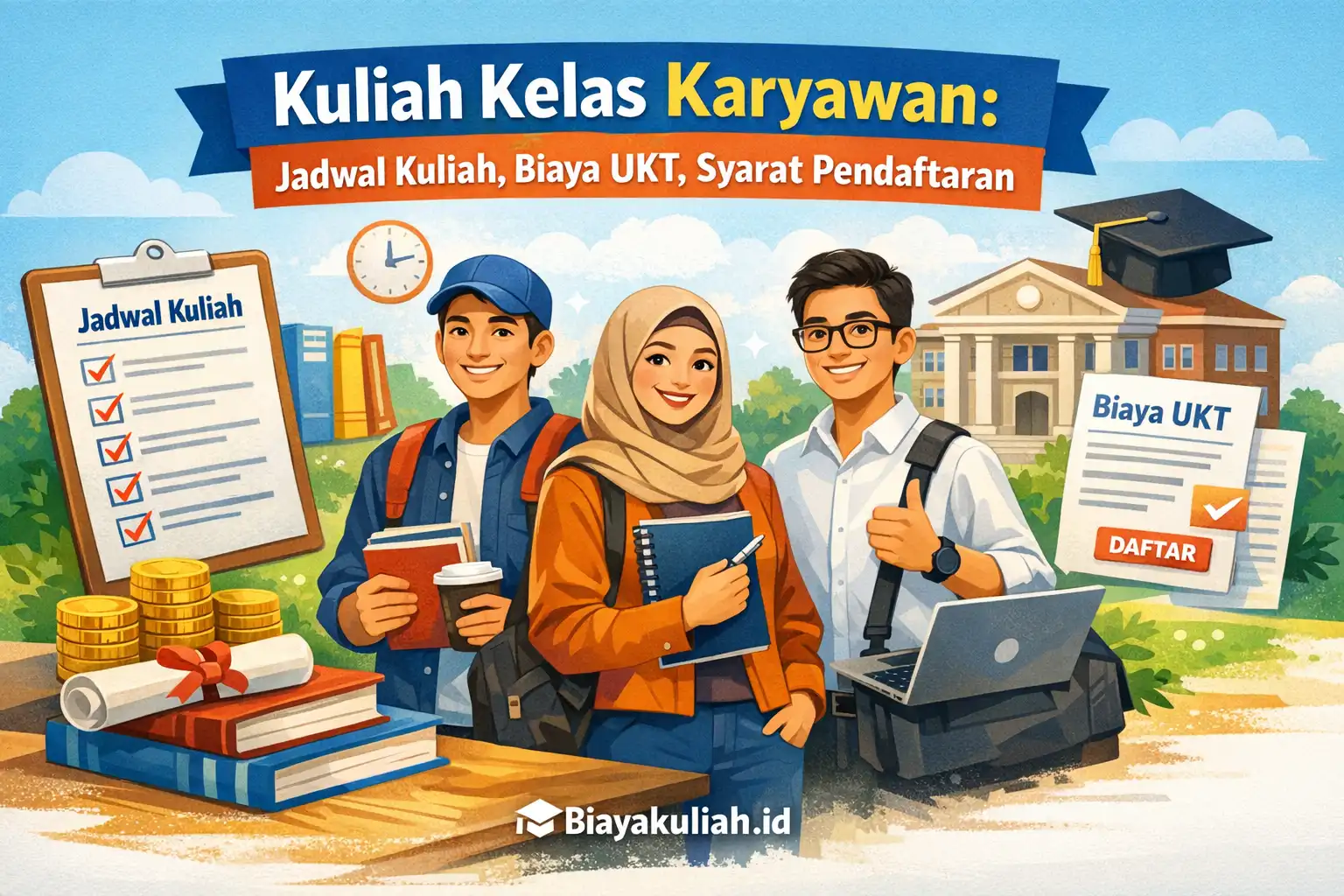 Kuliah kelas karyawan dengan jadwal fleksibel untuk pekerja