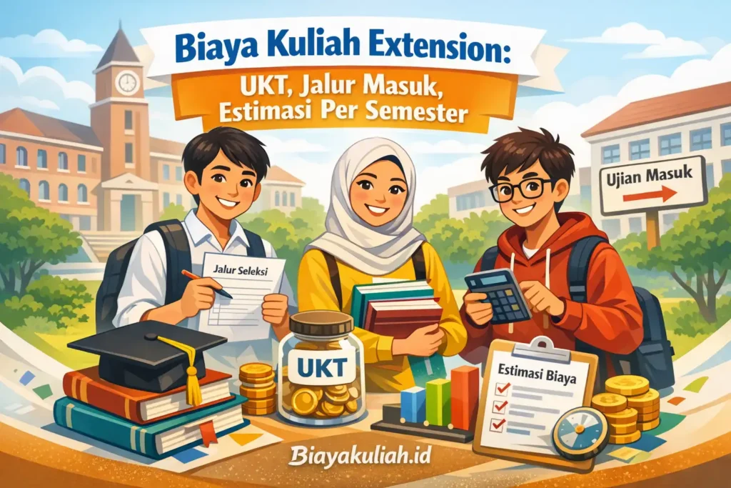 Biaya Kuliah Extension: UKT, Jalur Masuk, Estimasi Per Semester