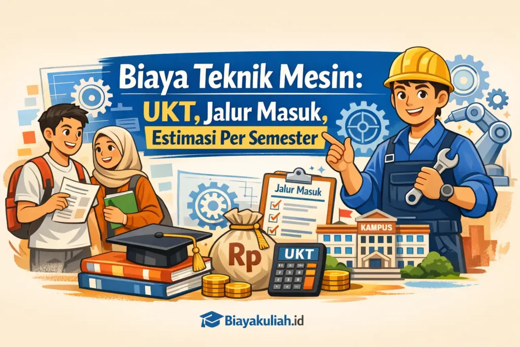 Biaya Teknik Mesin: UKT, Jalur Masuk, Estimasi Per Semester