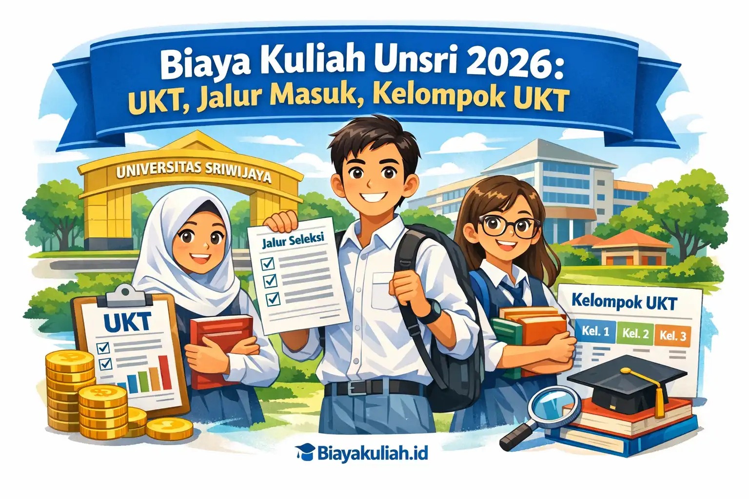 Biaya kuliah UNSRI 2026: UKT, jalur masuk, dan kelompok UKT