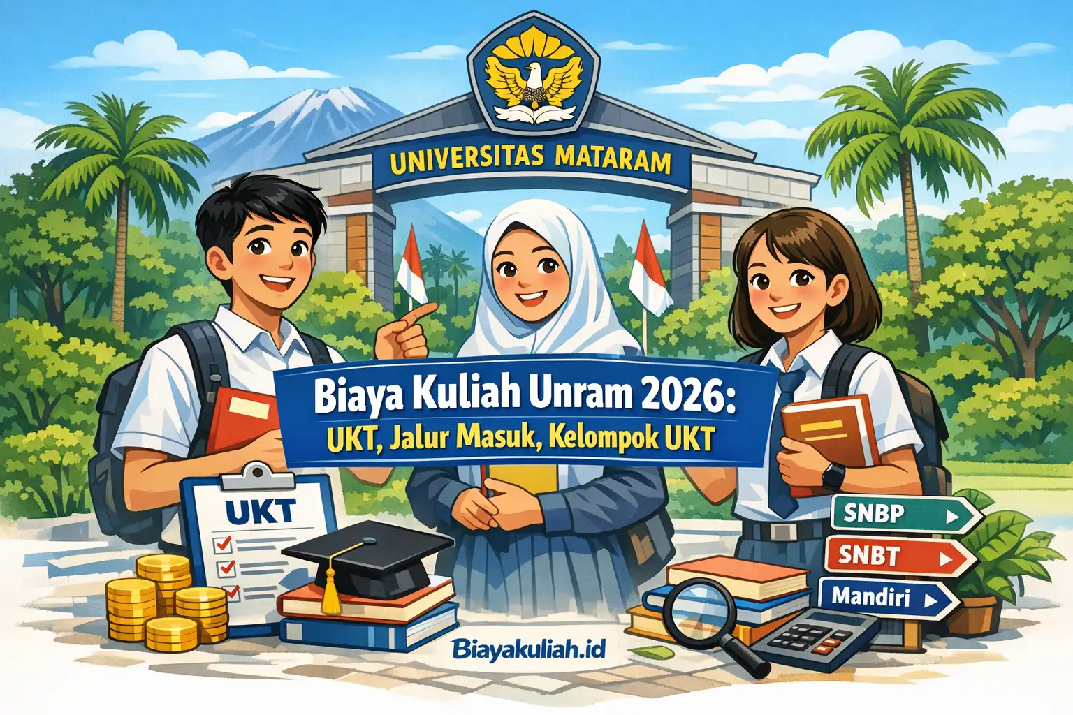 Biaya kuliah UNRAM 2026, UKT, jalur masuk, dan kelompok UKT