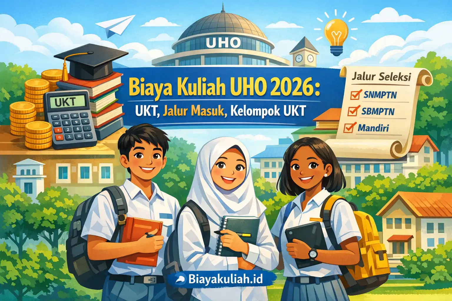 Biaya kuliah UHO 2026, UKT, jalur masuk, dan kelompok UKT Universitas Halu Oleo