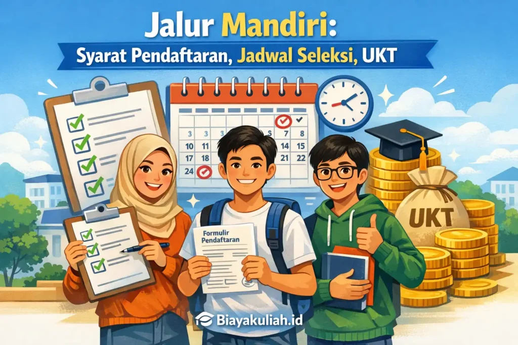 Jalur Mandiri: Syarat Pendaftaran, Jadwal Seleksi, UKT